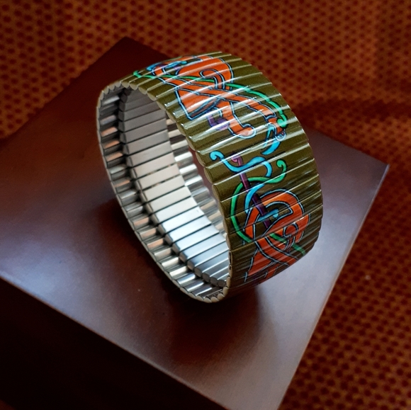 Vintage Solvar accordion Celtic bird knot bracelet - Picture 6 of 11